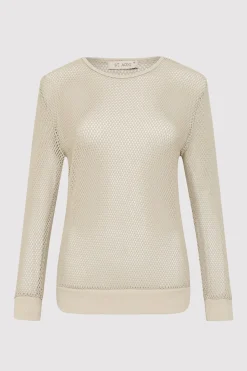 St. Agni Mesh Long Sleeve Top - Aloe