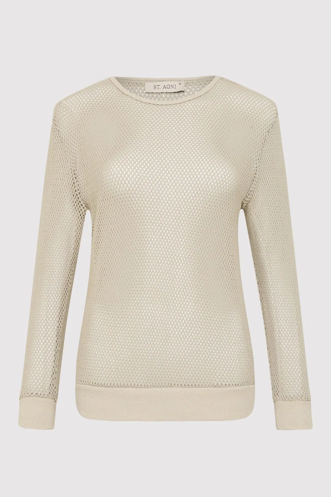 St. Agni Mesh Long Sleeve Top - Aloe