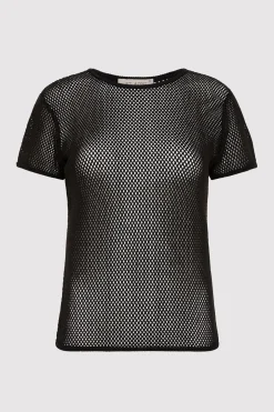 St. Agni Mesh Short Sleeve Tee - Black