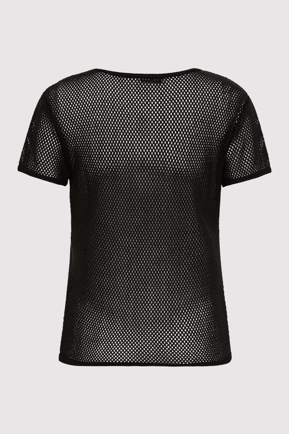 St. Agni Mesh Short Sleeve Tee - Black