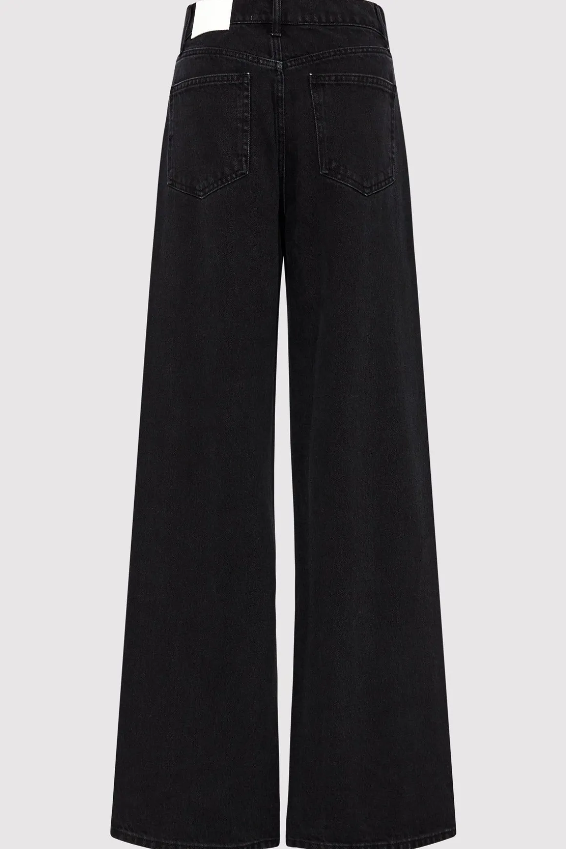 St. Agni Mid Rise Wide Leg - Washed Black