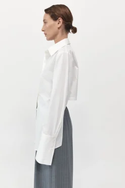 St. Agni Open Back Shirt - White