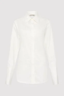St. Agni Open Back Shirt - White