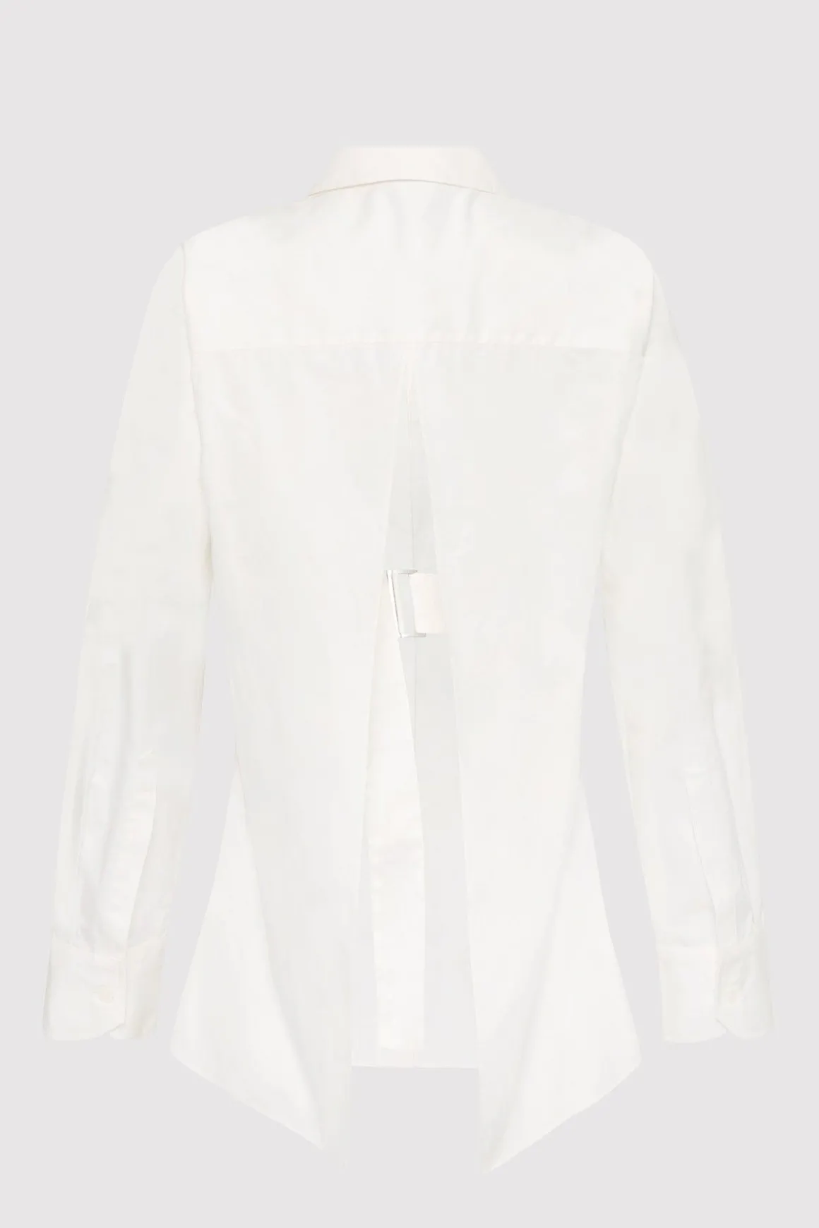 St. Agni Open Back Shirt - White