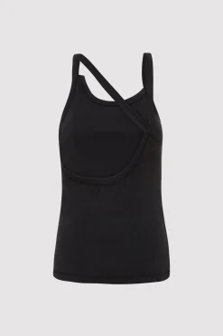 St. Agni Organic Cotton Abstract Singlet - Black