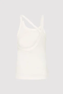 St. Agni Organic Cotton Abstract Singlet - White