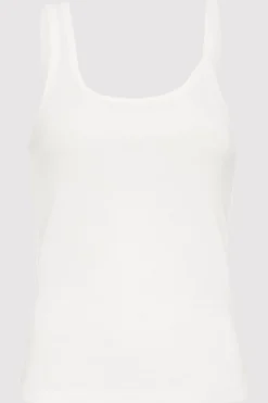 St. Agni Organic Cotton Asymm Tank - White
