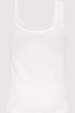 St. Agni Organic Cotton Asymm Tank - White