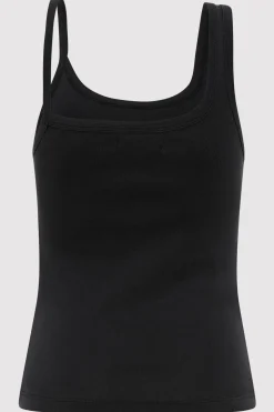 St. Agni Organic Cotton Asymm Tank - Black