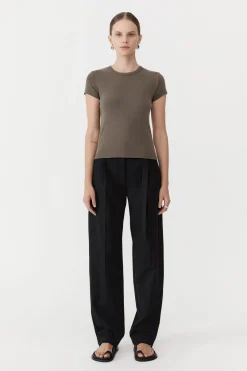 St. Agni Organic Cotton Baby Tee - Kelp
