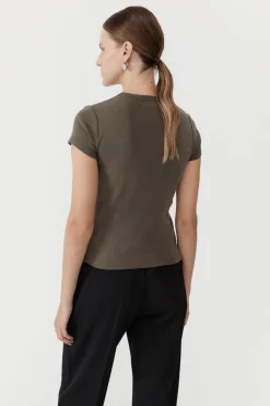 St. Agni Organic Cotton Baby Tee - Kelp
