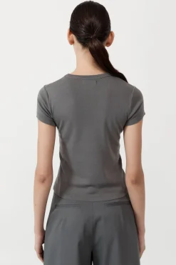 St. Agni Organic Cotton Baby Tee - Pewter Grey