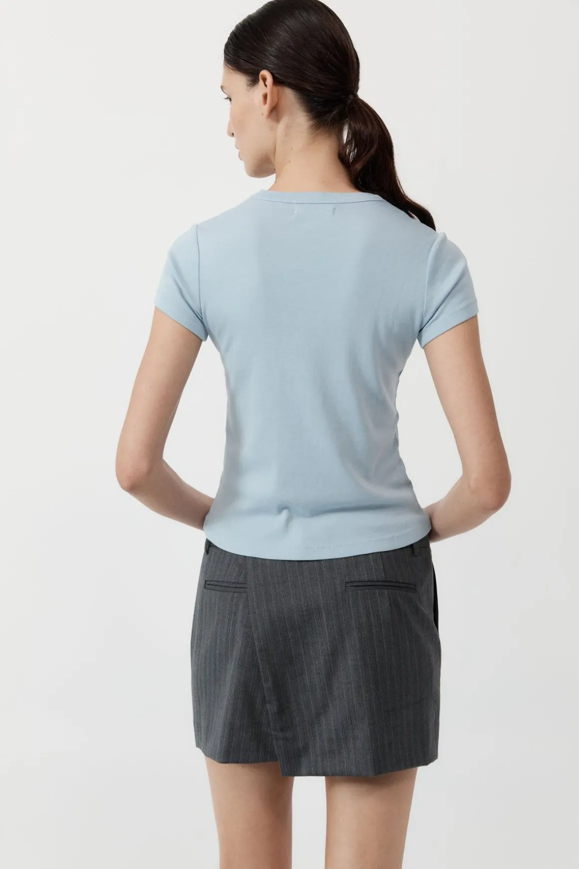 St. Agni Organic Cotton Baby Tee - Stone Blue