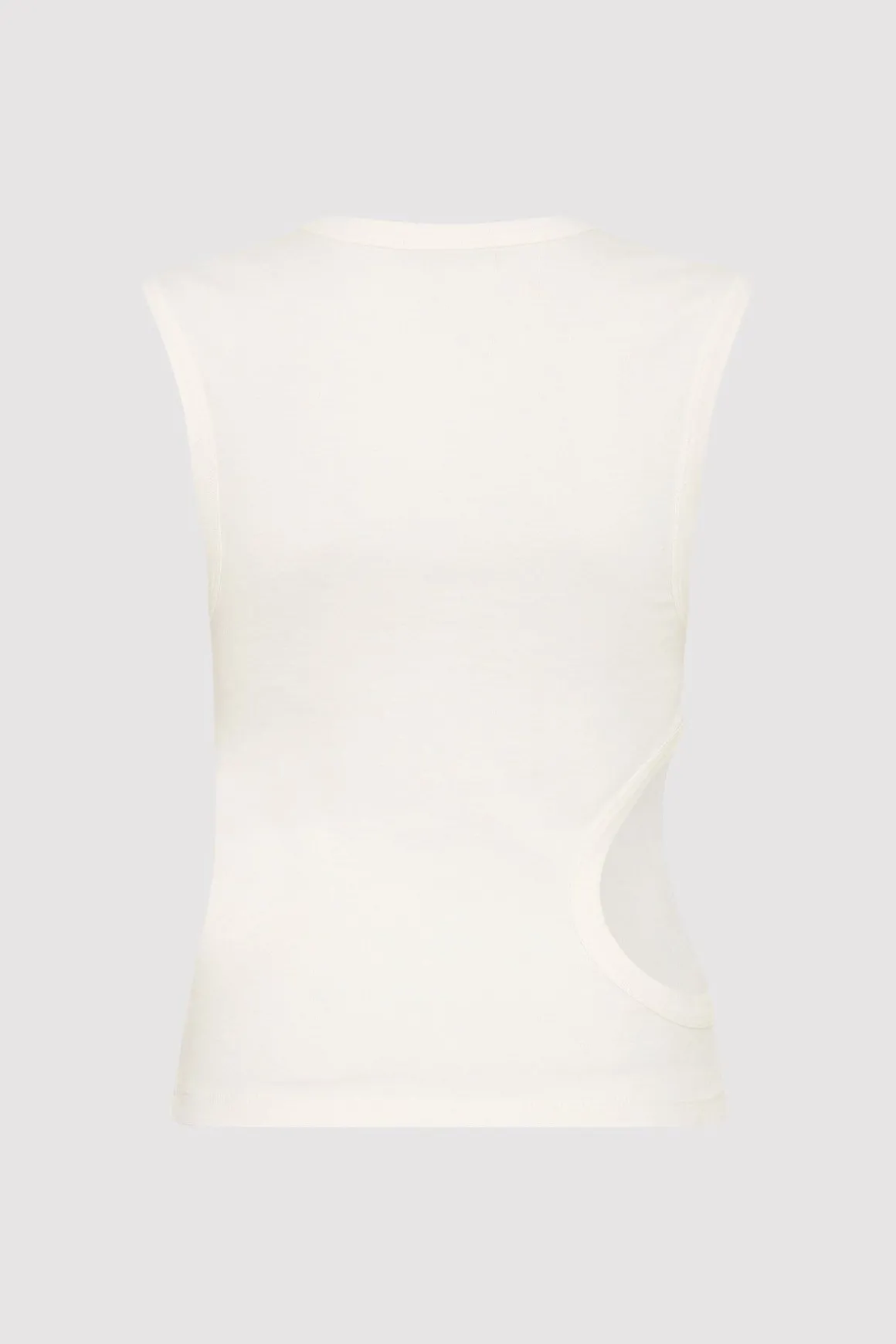 St. Agni Organic Cotton Cut Out Tank - White