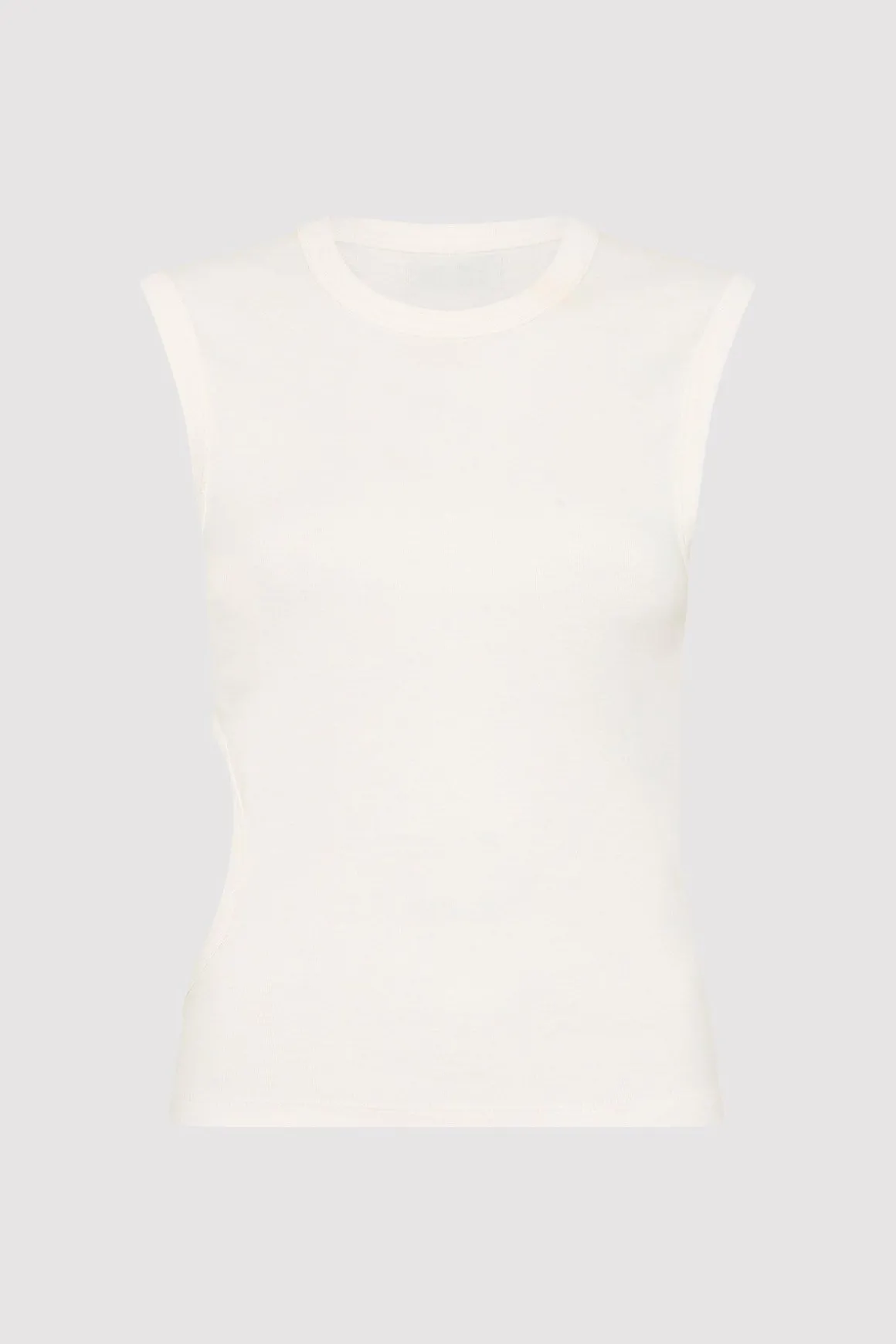 St. Agni Organic Cotton Cut Out Tank - White