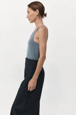 St. Agni Organic Cotton Everyday Tank - Diesel Grey