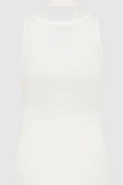 St. Agni Organic Cotton Layered Tank - White