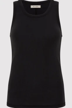 St. Agni Organic Cotton Singlet - Black
