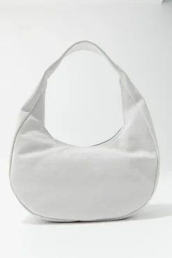 St. Agni Oval Mini Bag - Cool White