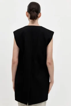 St. Agni Oversized Vest - Black