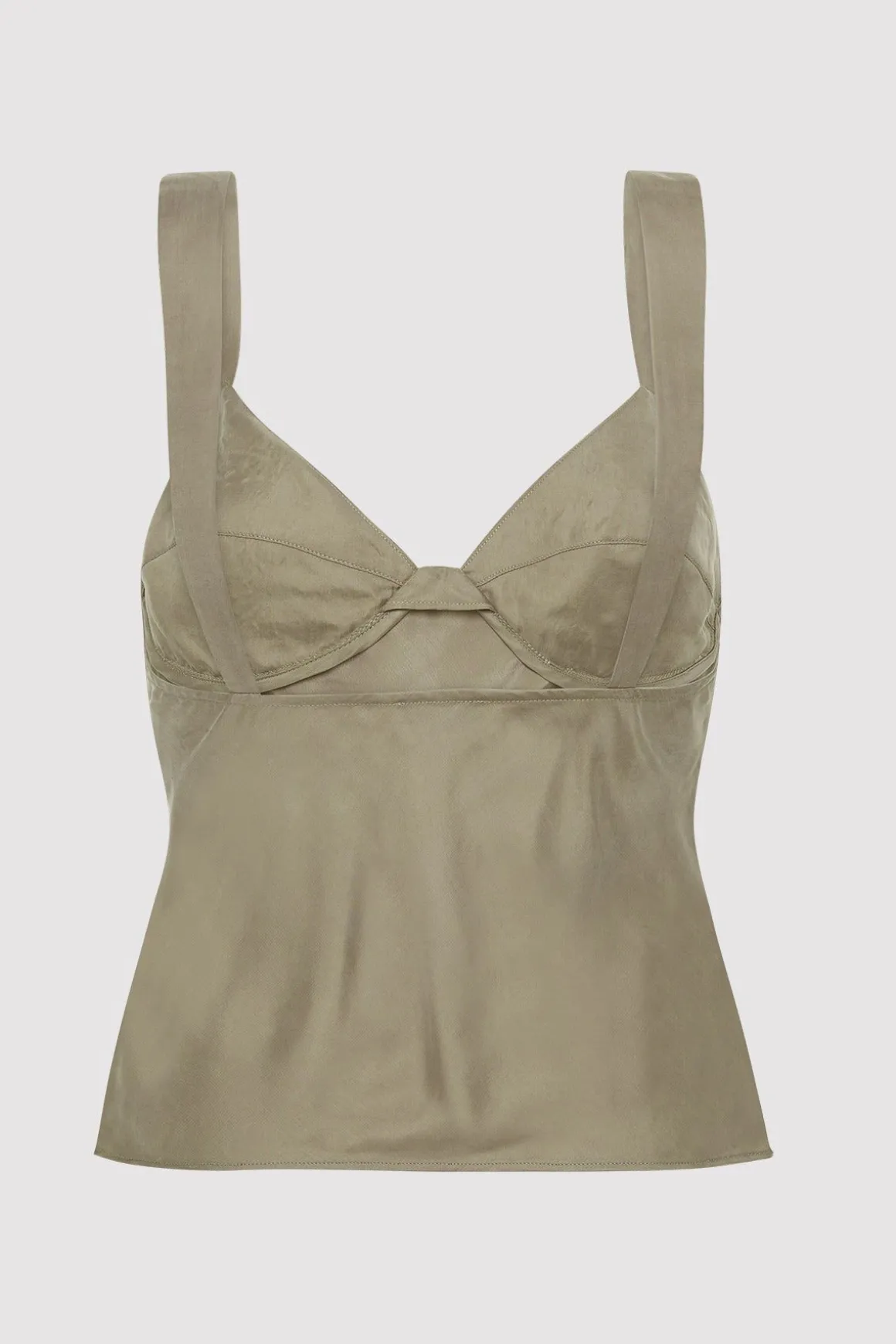 St. Agni Peignoir Camisole - Castor Grey