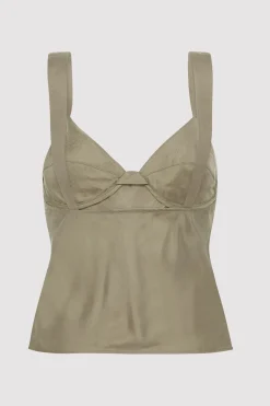 St. Agni Peignoir Camisole - Castor Grey