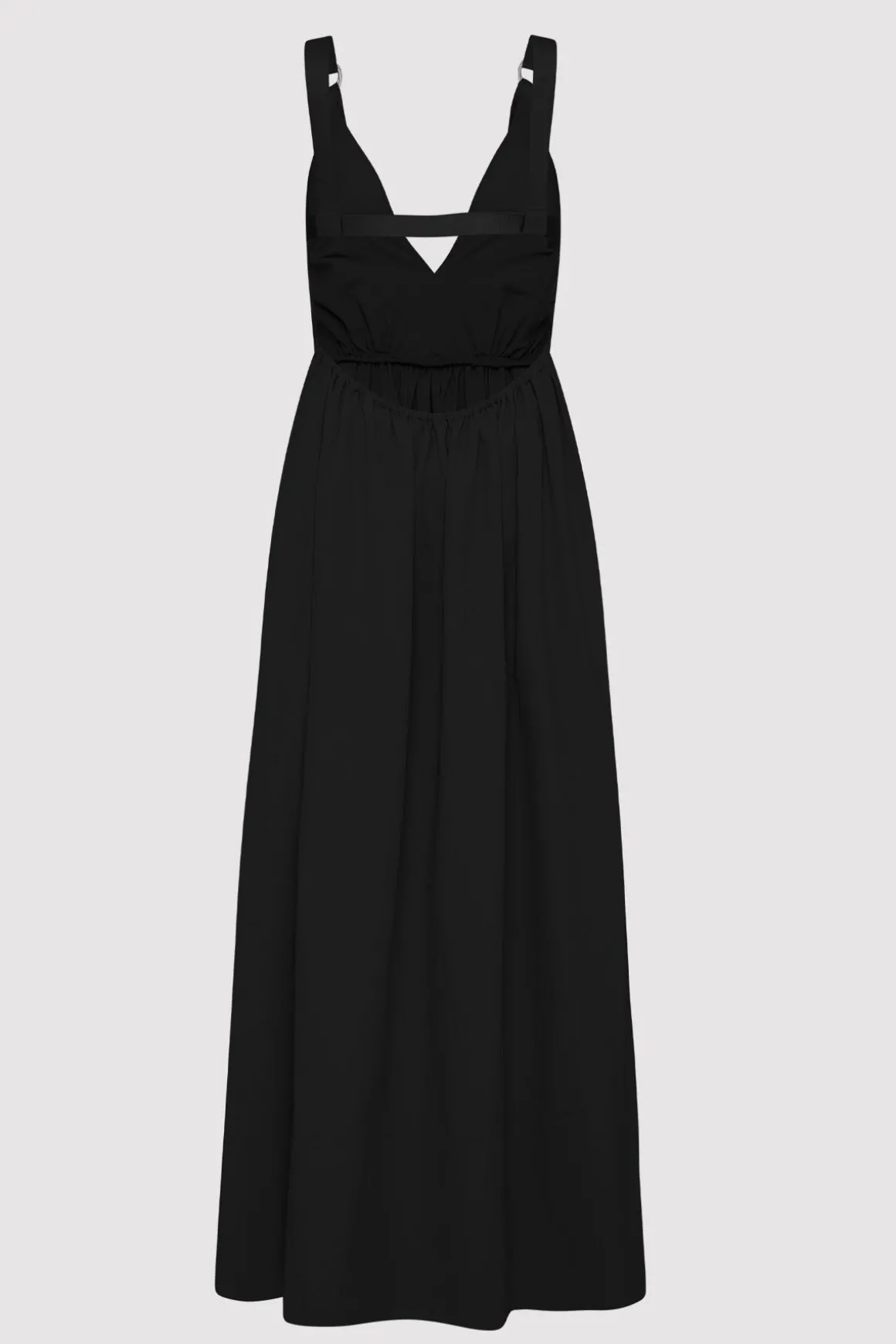St. Agni Plunge Sun Dress - Black
