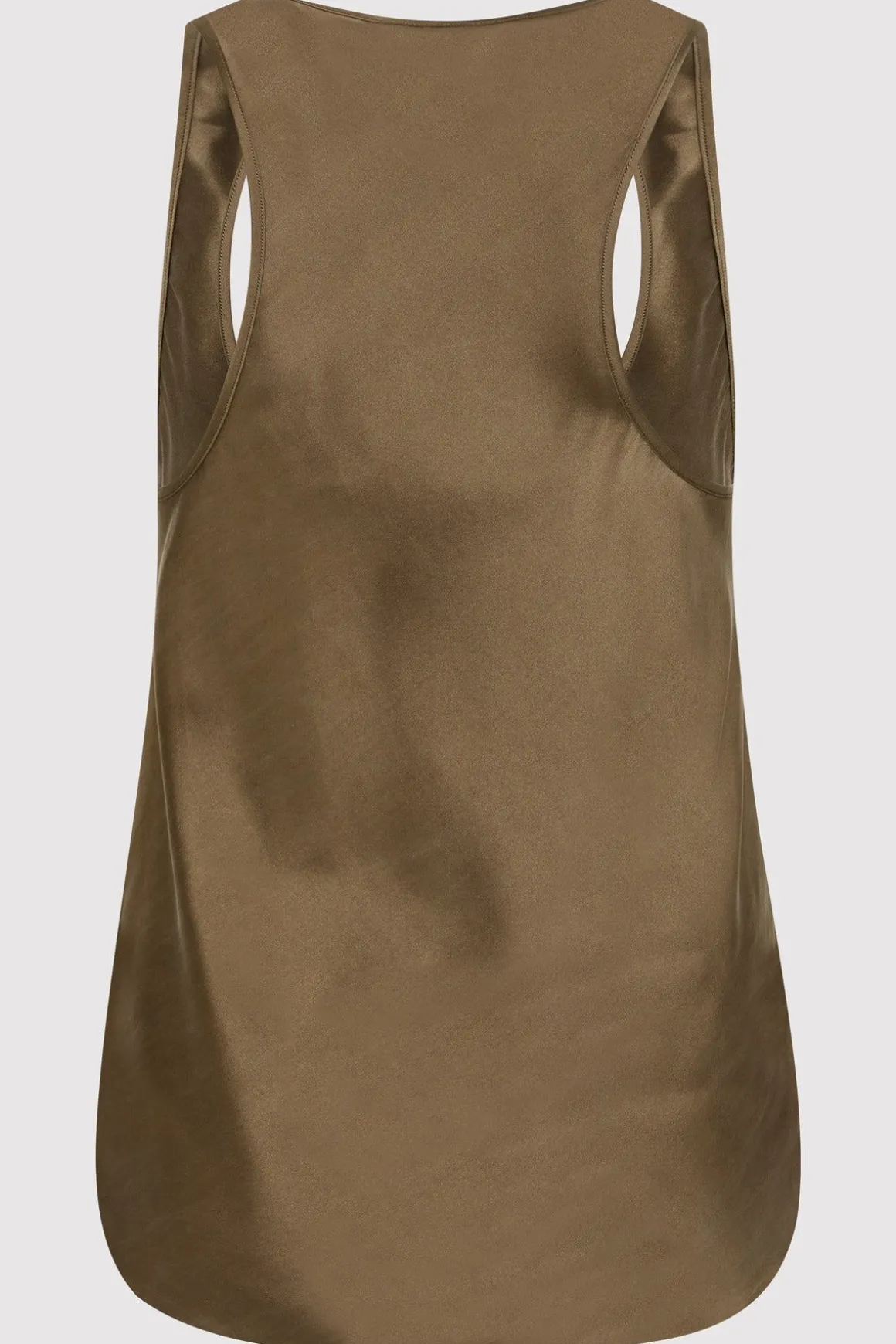 St. Agni Racer Back Bias Tank - Kelp