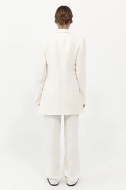 St. Agni Raw Edge Blazer - Ivory