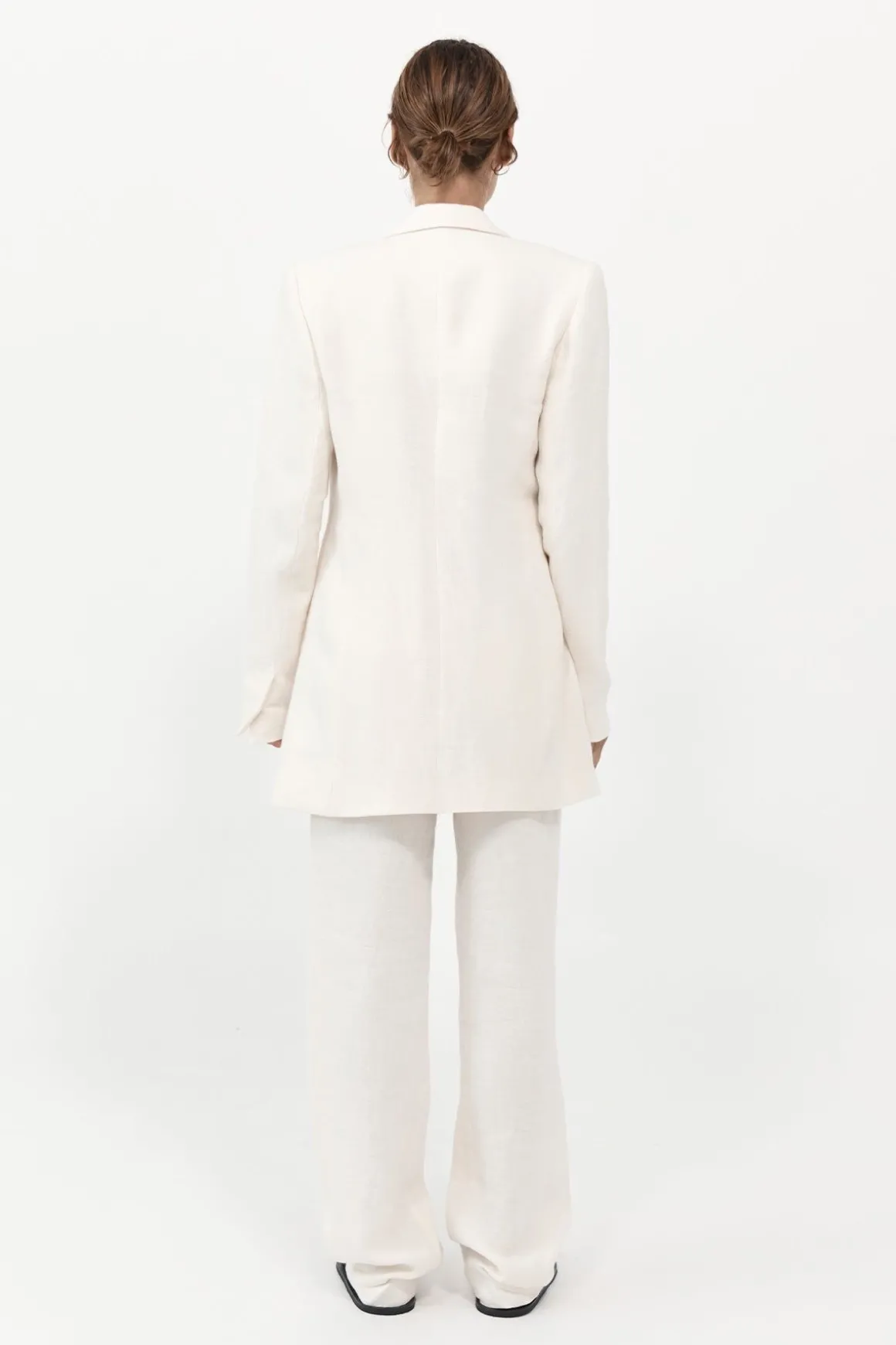 St. Agni Raw Edge Blazer - Ivory