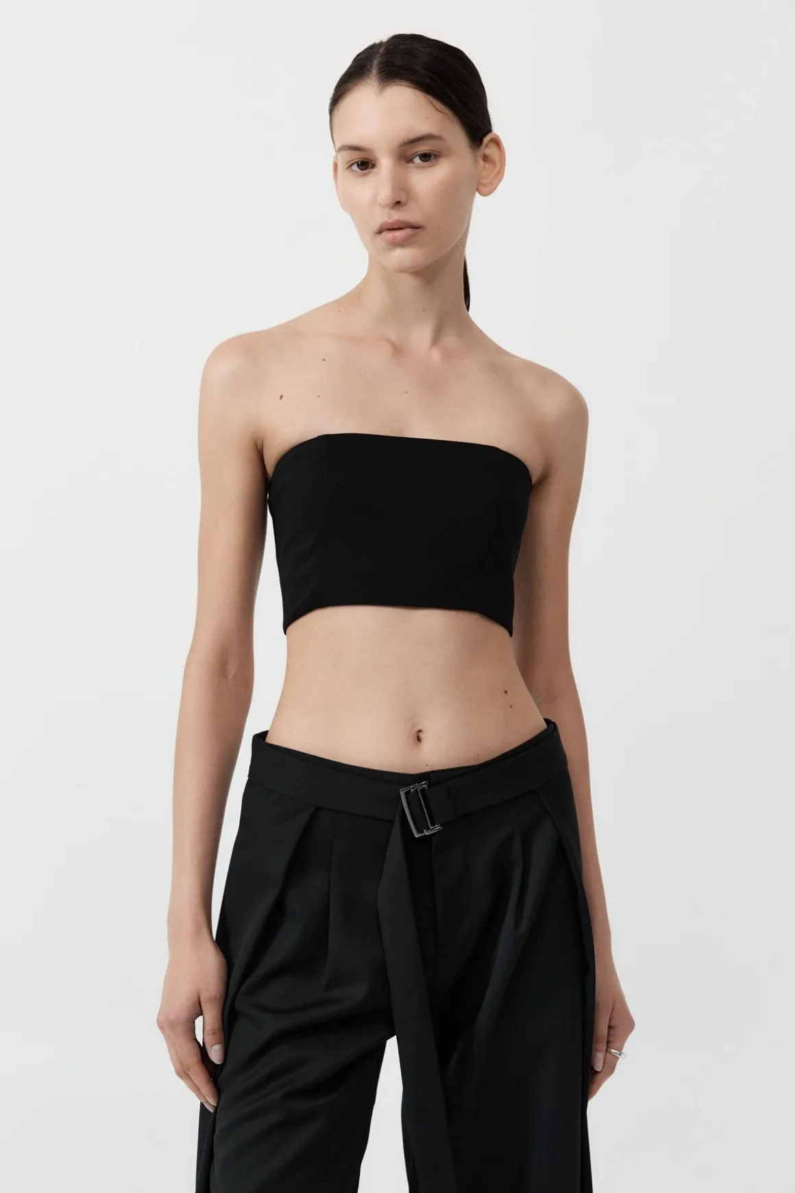 St. Agni Raw Edge Bodice - Black