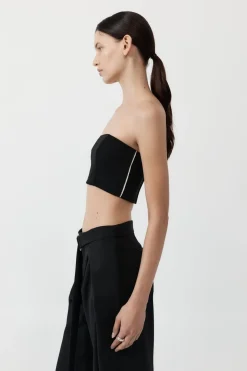 St. Agni Raw Edge Bodice - Black