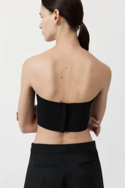 St. Agni Raw Edge Bodice - Black