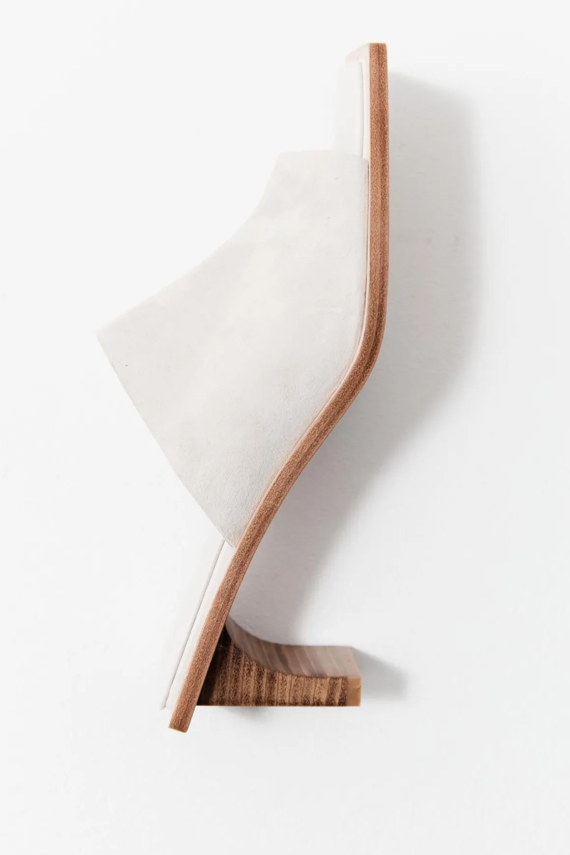 St. Agni Raw Edge Heel - White