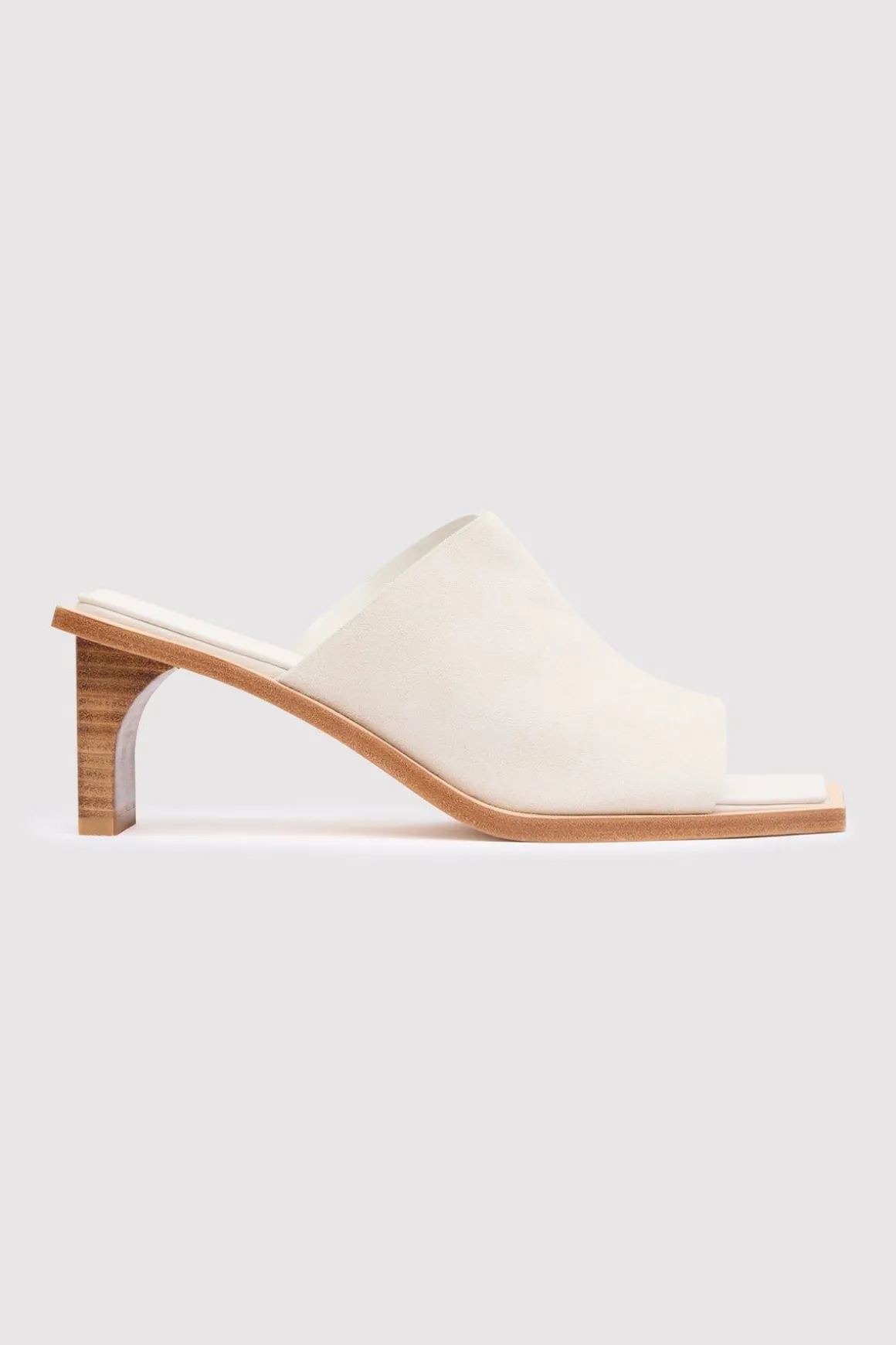 St. Agni Raw Edge Heel - White