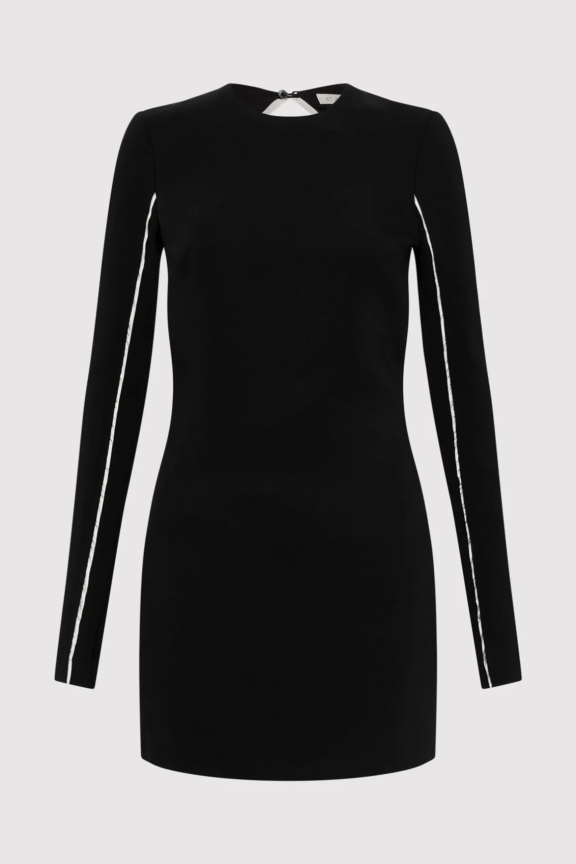 St. Agni Raw Edge Mini Dress - Black