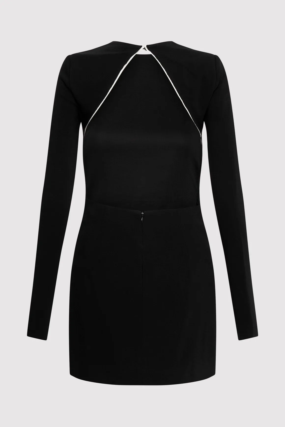 St. Agni Raw Edge Mini Dress - Black