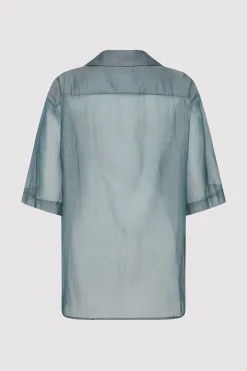 St. Agni Relaxed Collar Shirt - Slate