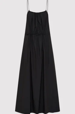 St. Agni Relaxed Drawstring Dress - Black