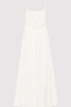 St. Agni Relaxed Drawstring Dress - White