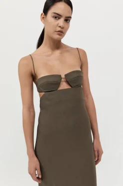 St. Agni Resort Dress - Olivine