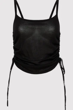 St. Agni Ruched Tank - Black