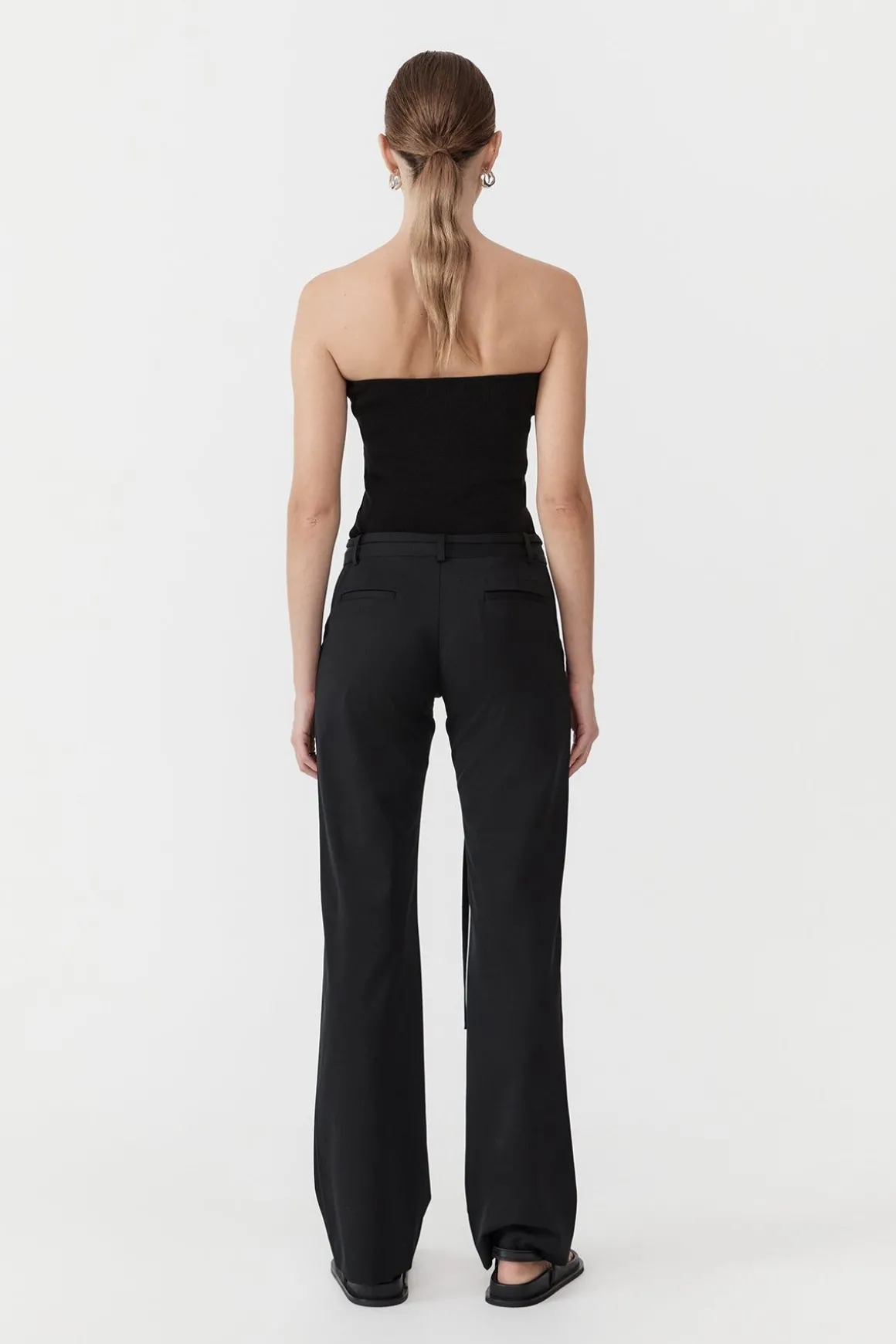 St. Agni 90s Panelled Pants - Black