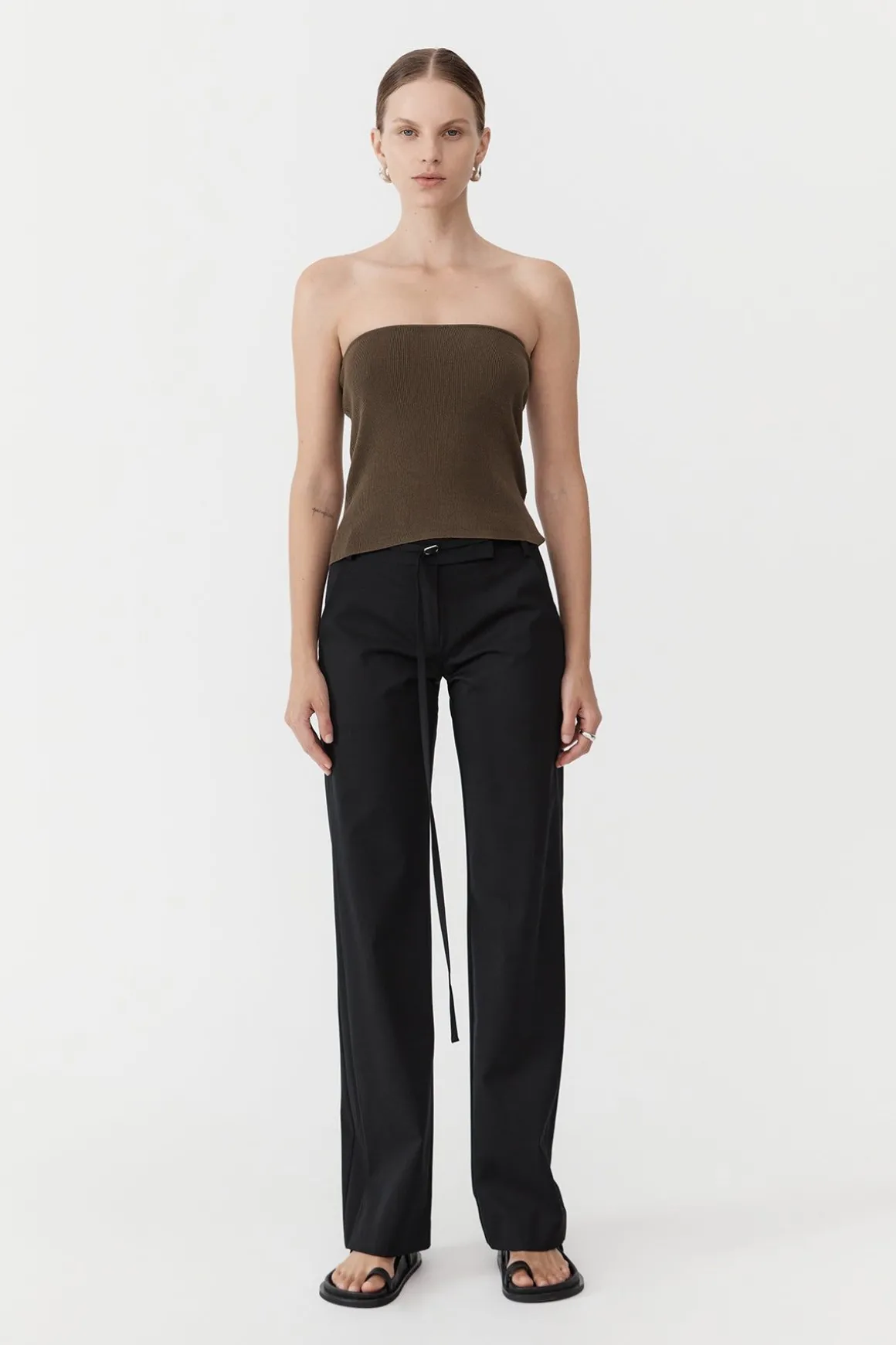 St. Agni 90s Panelled Pants - Black