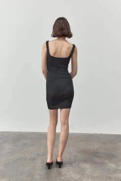 St. Agni 90s Sheer Knit Mini Dress - Galaxy