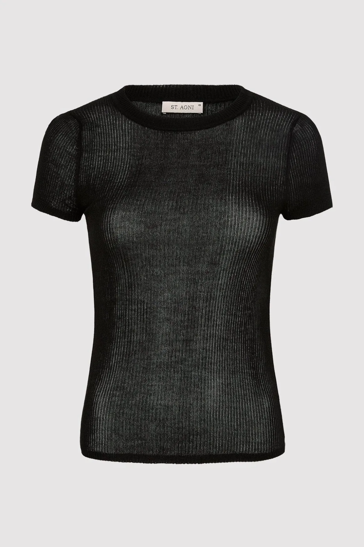 St. Agni Second Skin Knit Tee - Black