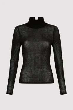 St. Agni Second Skin Knit Top - Black