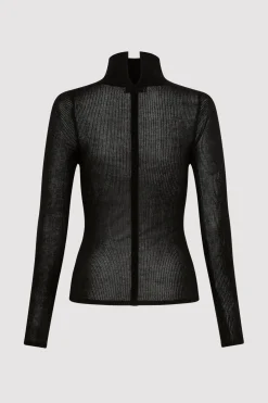 St. Agni Second Skin Knit Top - Black