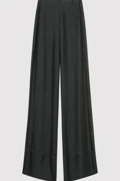 St. Agni Sheer Silk Gauze Pants - Soot