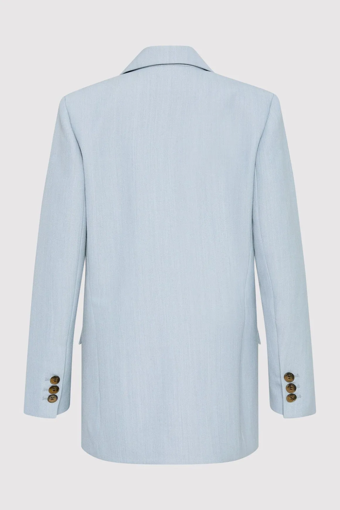 St. Agni Single Button Tailored Blazer - Stone Blue